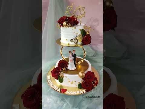 engagement cake #engagementcake #engagement #weddingcake #shorts #thecakebake