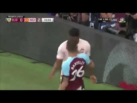 Marcus rashford headbutt vs Burnley (Red Card)