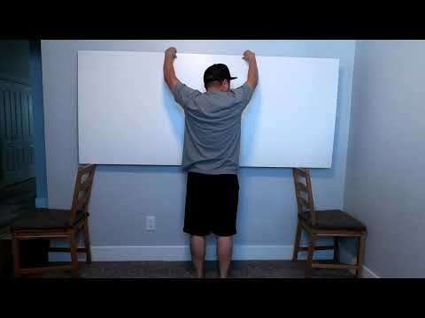 DIY Large Whiteboard 4ft by 8ft - $20 Cheap
