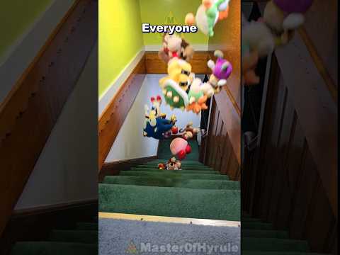 I Threw Nintendo Plushies Down Stairs!