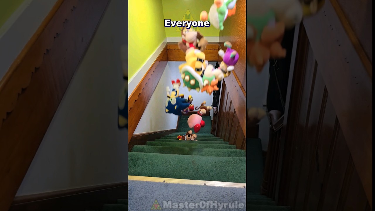 I Threw Nintendo Plushies Down Stairs!