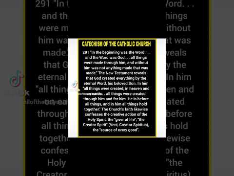 CATECHISM OF THE CATHOLIC CHURCH #291