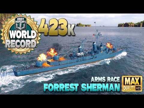 New Forrest Sherman world record damage - World of Warships