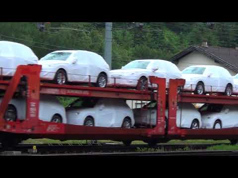 EU43 LOKOMOTION CON BISARCHE AUTO PARTE DAL BRENNERO. MART. 3 - 7 - 2018