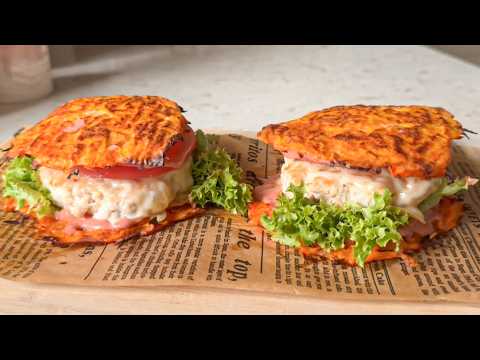 38г Белка! Высокобелковые ПП бургеры на ужин ПРИ ПОХУДЕНИИ