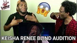 The Voice 2017 Blind Audition - Keisha Renee: “I Can&#39;t Stop Loving You” (REACTION)