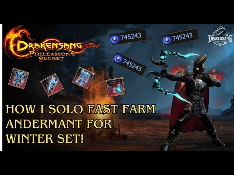 Drakensang Online - How I Solo Fast Farm Andermant for Winter Set! (DSO)