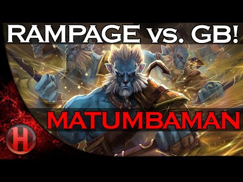 FATA- & KuroKy- Stack vs. GB | MATUMBAMAN Rampage Dota 2