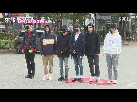 카리스마 넘치는 'B.A.P' 눈빛만 보여(뮤뱅출근)