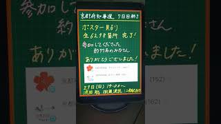 ポスター貼り、全6298カ所、完了しました‼️29日、よろしくお願いします🙏