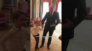 Prince George Makes Christmas Pudding with Queen Elizabeth. #short #royalfamily #queenelizabeth