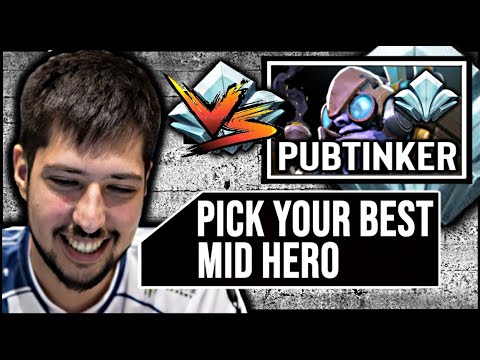 PUB Tinker put a show againt's Pro player w33 ! Dota 2 7.28b Tinker Gameplay.