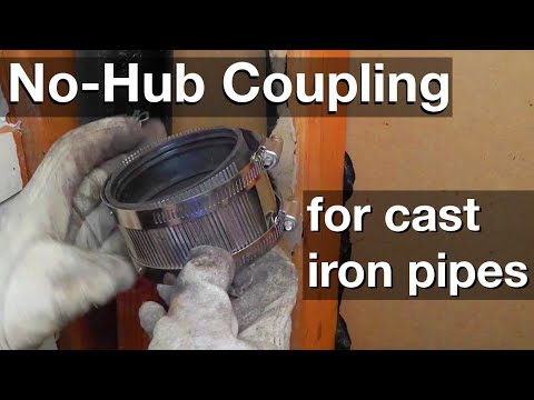 No-Hub Coupling on Cast Iron Pipes - How to Do it Correctly
