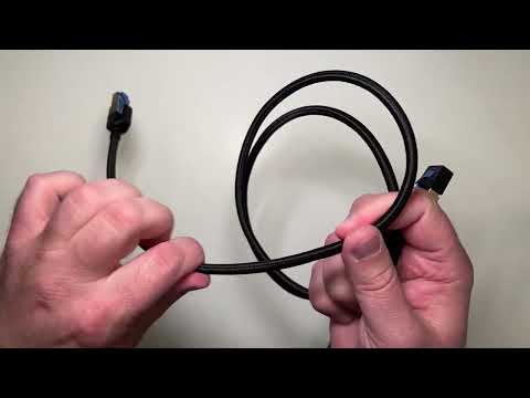 Сетевой кабель Ugreen NW153 Cat 8 F/FTP 5 м нейлоновая оплетка Черный - фото 5 - id-p1980182481