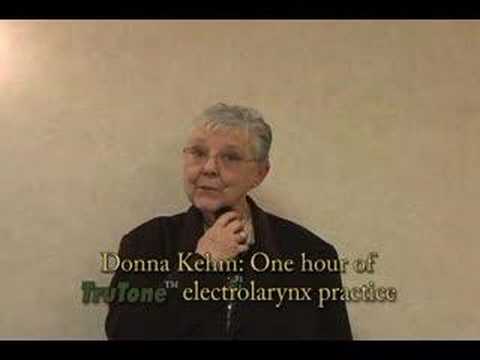 New TruTone™ Electrolarynx User Donna, 22 years after laryngectomy operation