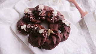 🍫초콜릿 버터링 쿠키 만들기 Chocolate Butter Cookies | 한세