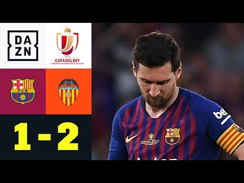 Lionel Messis Treffer reicht nicht: FC Barcelona - FC Valencia 1:2 | Copa del Rey | DAZN Highlights