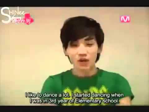 [ENG-Funny] SHINee Key imitates Taemin when they first debut.flv