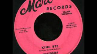 valuneers - 'king bee' crude teenage r&b garage instrumental 45 on mart
