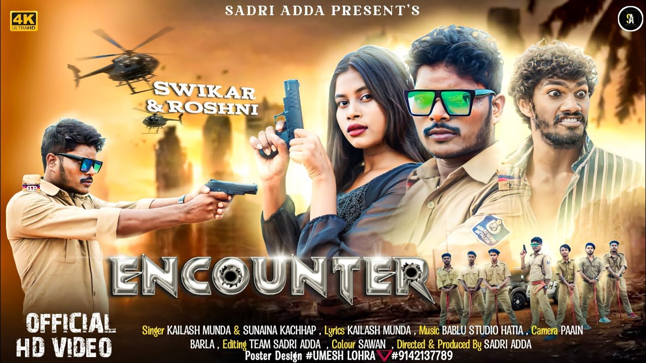 Encounter Nagpuri Song || Nagpuri Dance Video|| Swikar and Roshni || Kailash Munda || Full Video 4k