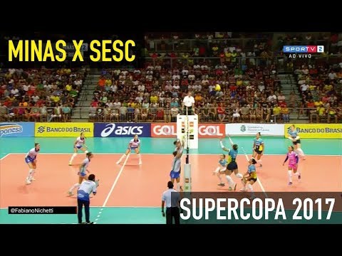 Minas x Sesc RJ - Supercopa de Vôlei Feminino 2017