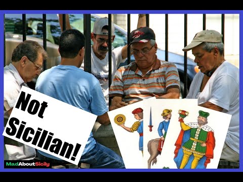 Live Like an Italian Part 11/17 Sicilian Playing Cards. Are They Actually Sicilian?