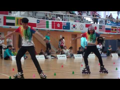 2017 Namwon Korea Open Pair Slalom 1st Place Chiu Yin Hsuan & Hsieh Mu Lun