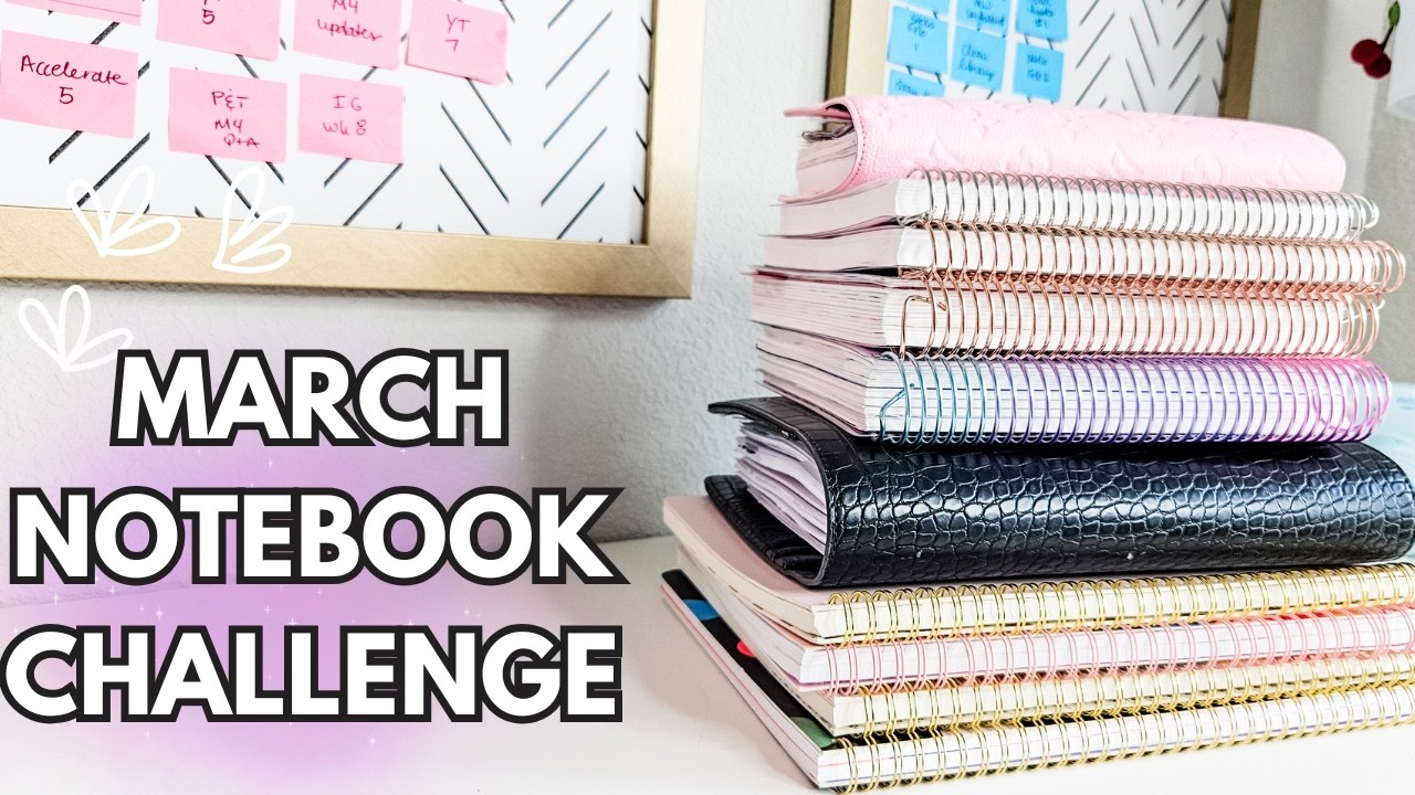 MARCH NOTEBOOK CHALLENGE✨📖 morning pages, gratitude, writing