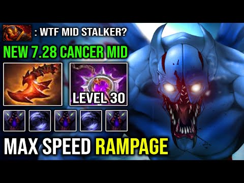 CANCER MID NIGHTSTALKER IS BACK 100% Godlike RAMPAGE Max Speed with Nullifier + Overwhelming Blink