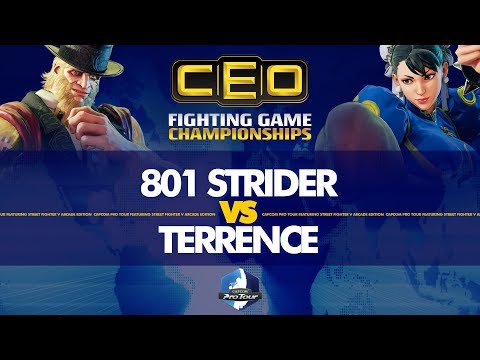 801 Strider (G) vs Terrence (Chun-Li) - CEO 2019 Top 96 - CPT 2019