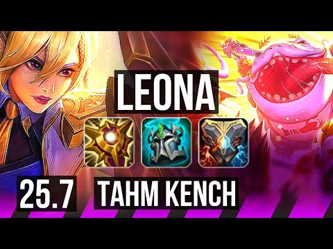 LEONA & Miss Fortune vs TAHM KENCH & Mel (SUP) | EUW Master | 25.7