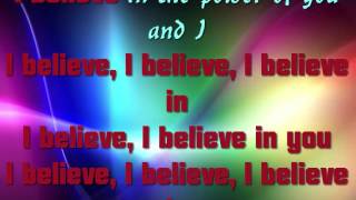 Nikki Yanofsky - I Believe Lyrics . .