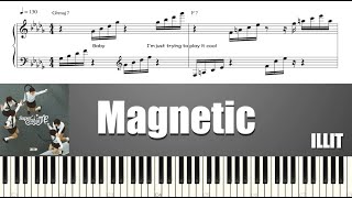 ILLIT (아일릿) - Magnetic | Piano Tutorial | Sheet Music (피아노 악보)