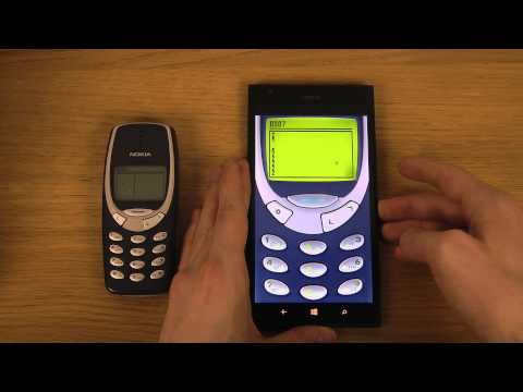 Snake Nokia Lumia 1520 vs. Nokia 3310 HD Gameplay Comparison Review