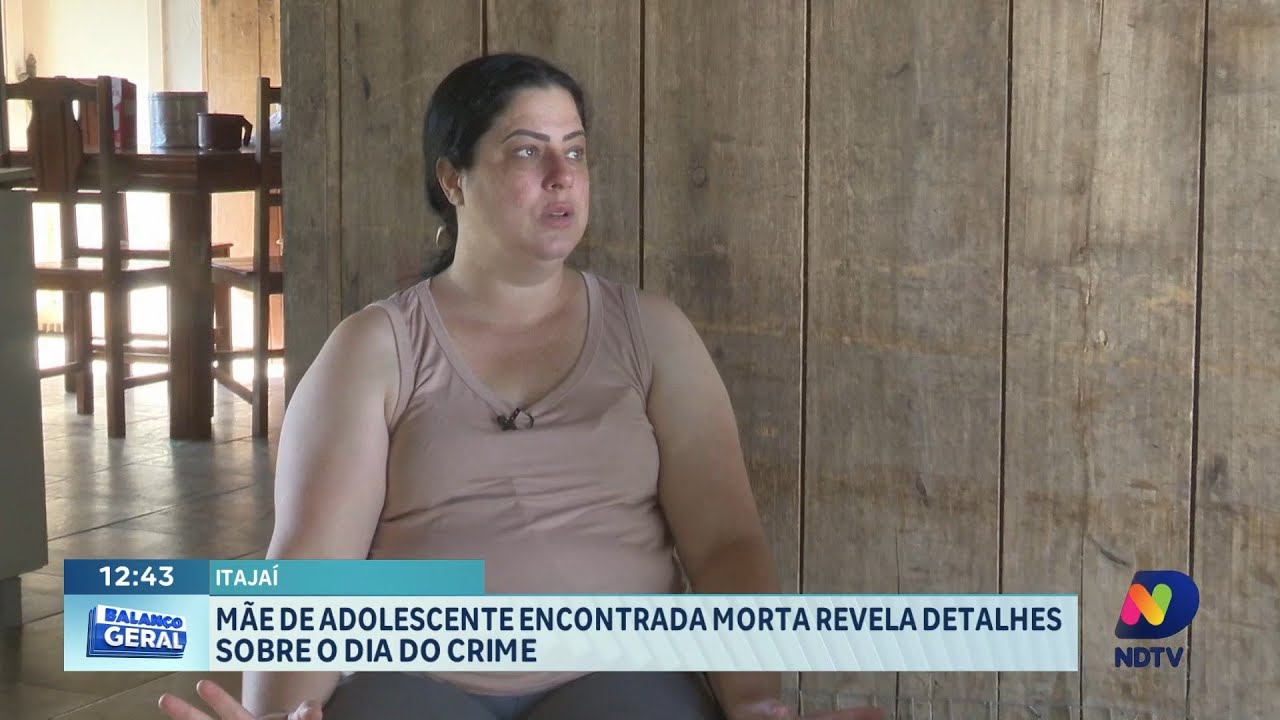 Mãe de adolescente assassinada em Itajaí dá depoimento emocionante