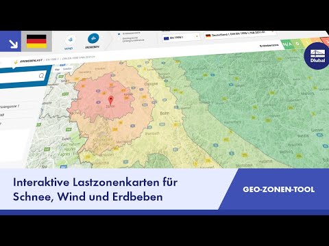 Dlubal Geo-Zonen-Tool: Interaktive Lastzonenkarten für Schnee, Wind und Erdbeben