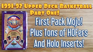 1991-92 Upper Deck Basketball Box Break PART ONE! First Pack MJ Mojo + More HOFers and Holograms!