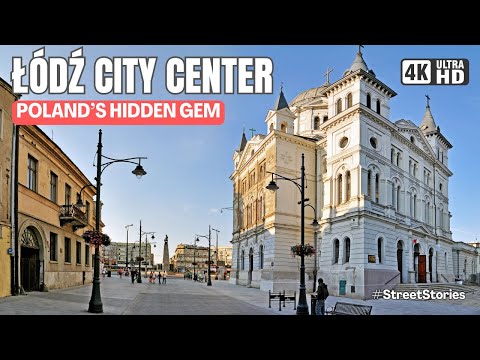 Discover the REAL Charm of Łódź City Center Walking Tour in 4K