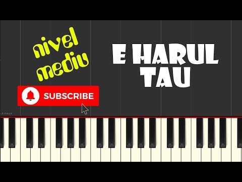 🎹 E harul Tău | Puiu Chibici (tutorial pian armonie + melodie - nivel mediu)