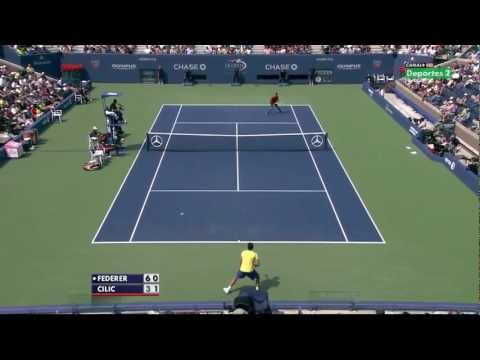 US Open 2011 3e Ronde - Roger Federer vs Marin Cilic