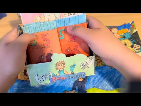 Homemade tcg 100 sub special set 5 booster box’s unboxing #homemade #tcg #drawing