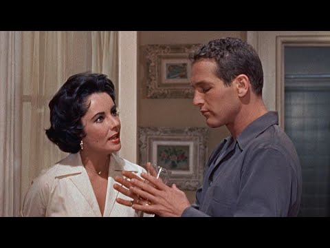 [HD] Elizabeth Taylor and Paul Newman in Cat on a Hot Tin Roof (1958) ①