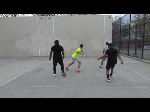Pomonok Park - Anthony & Tristan vs Danny & Marvin - Doubles - Filmed By Handball Social - 5.1.2022
