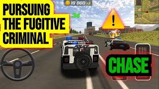 Pursuing the fugitive criminal ,Police Car Driving Simulator, android gameplay.