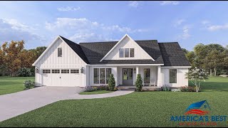 MODERN FARMHOUSE PLAN 4534-00060 WITH INTERIOR