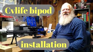 CVlife 3in1 bipod installation on a radical firearm 556 rifle. simple installation