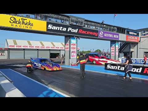 Fireforce 3 Vs Firestorm Jet Funny Cars at the Santa Pod Raceway Main Event
