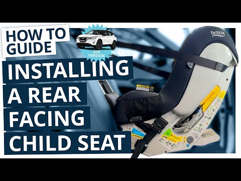 How to install a rear facing child seat in an SUV with and without ISOFIX
