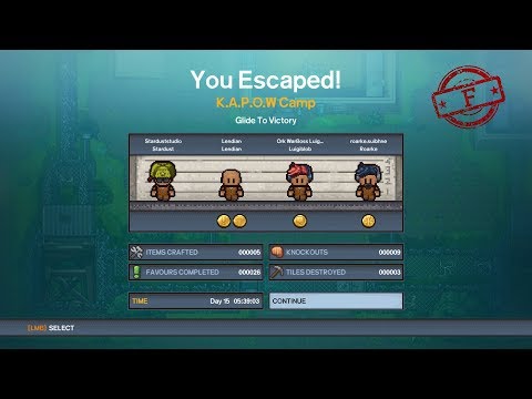 [The Escapists 2] K.A.P.O.W. Camp | Glide to Victory Escape