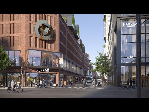 Sweden Västerås Walk: Centrum Evening Walk [4K]